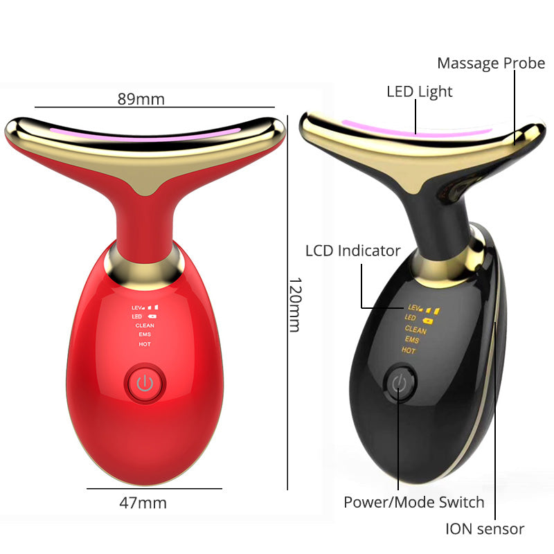 EMS Thermal Neck Lifting And Tighten Massager Electric