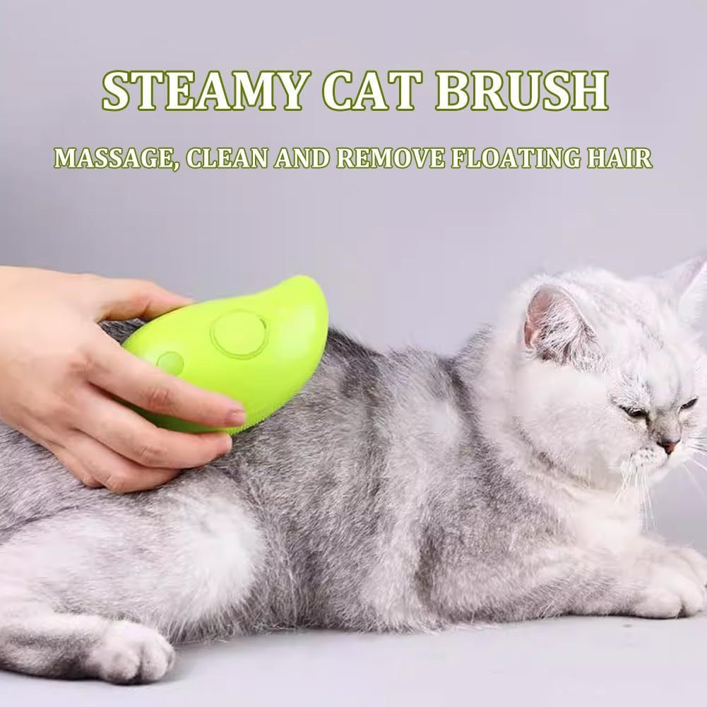3 In 1 Cat Steam Brush Dogs And Cats Pet