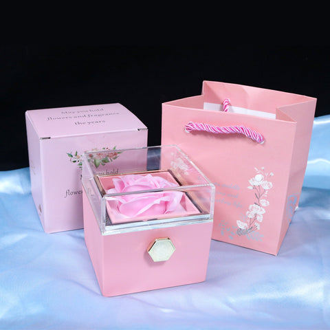 Rotating Soap Flower Rose Gift Box
